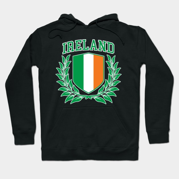 Ireland - Collegiate Coat of Arms Hoodie by Vector Deluxe